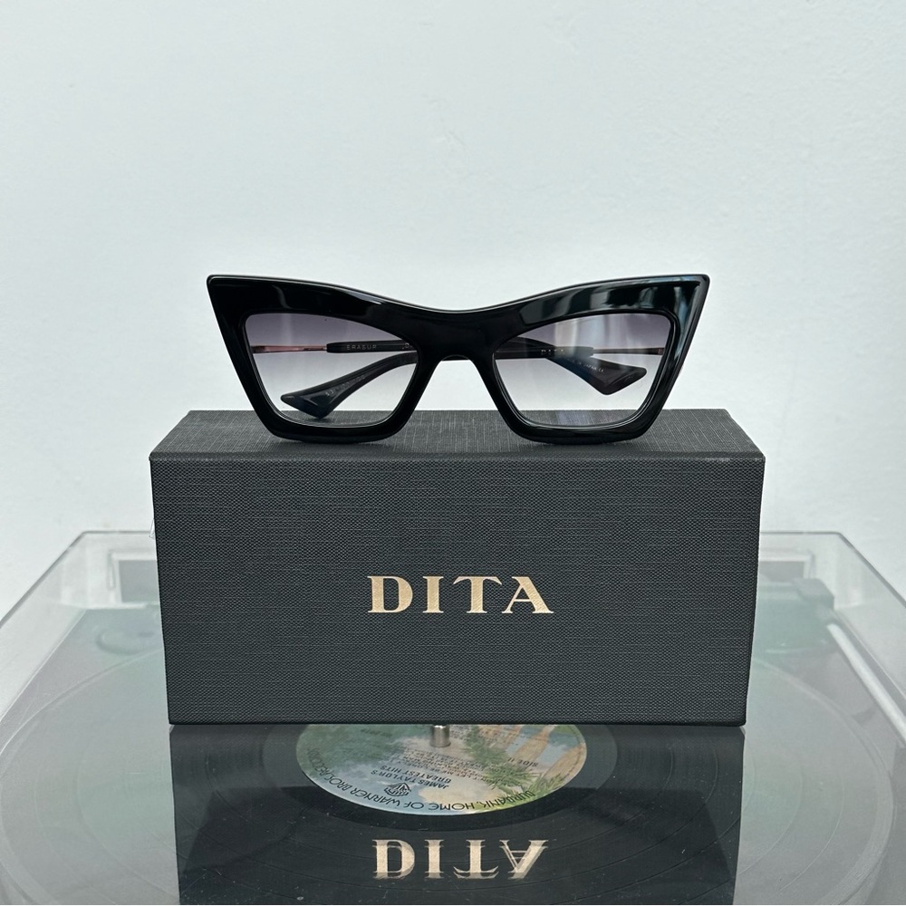 DITA Black/Gold Erasur Sunglasses with Grey Gradient Lenses